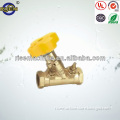 brass body brass spool aluminum yellow handle balance stop valve